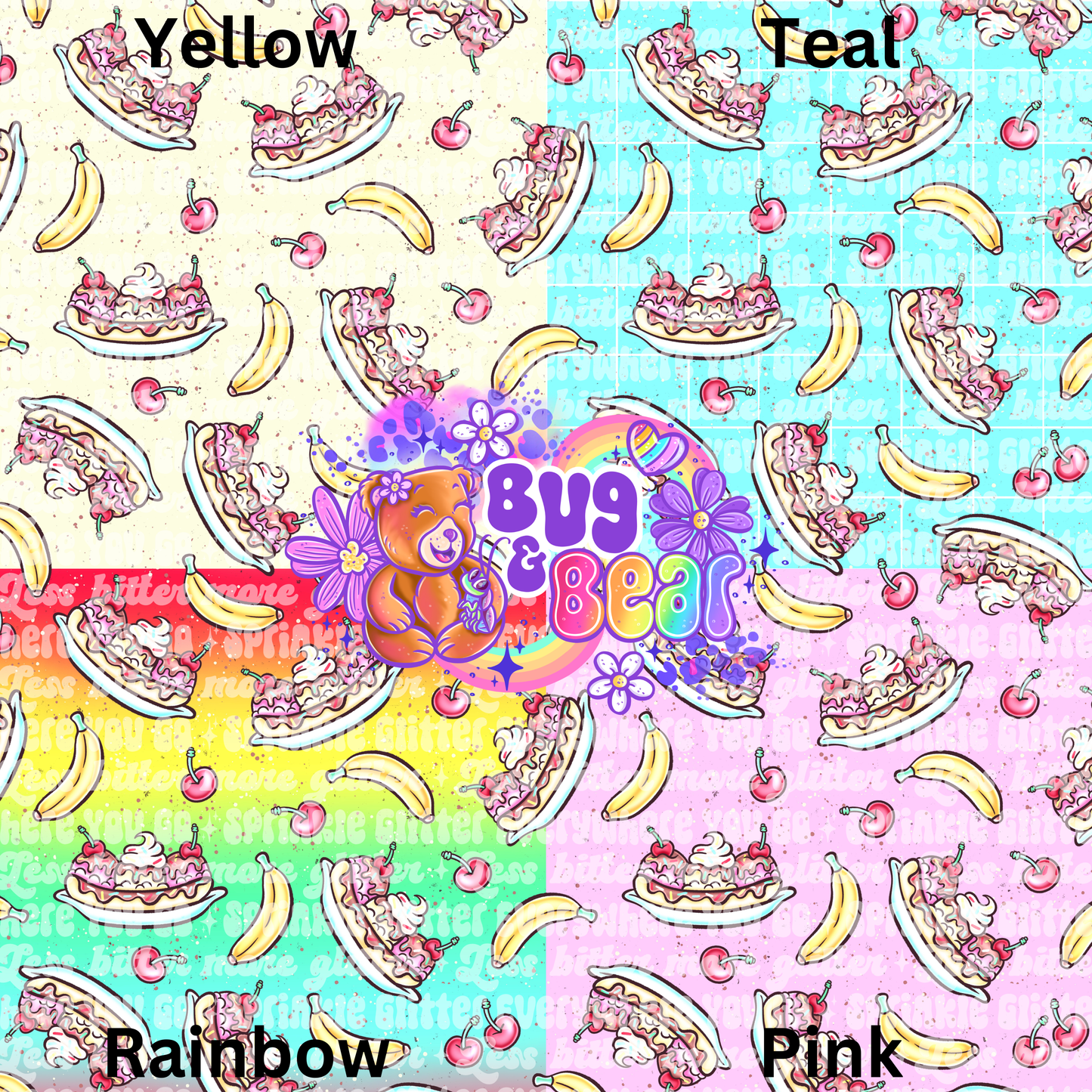 Ice cream split (pick color)