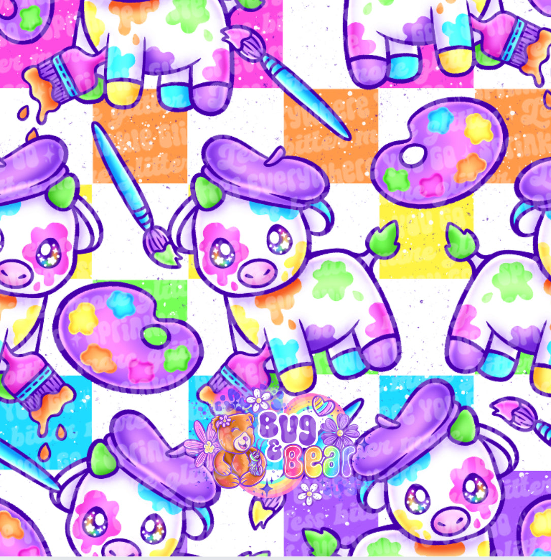 Artsy cows (pick color)