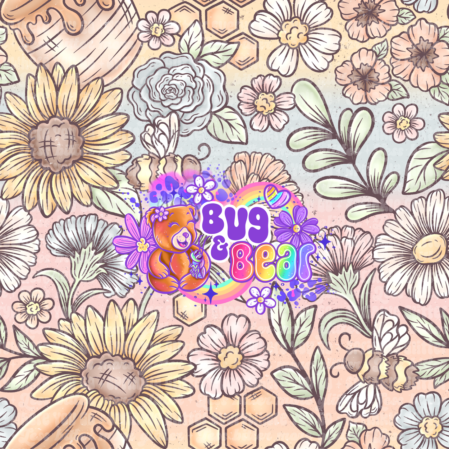 Pastel flowers