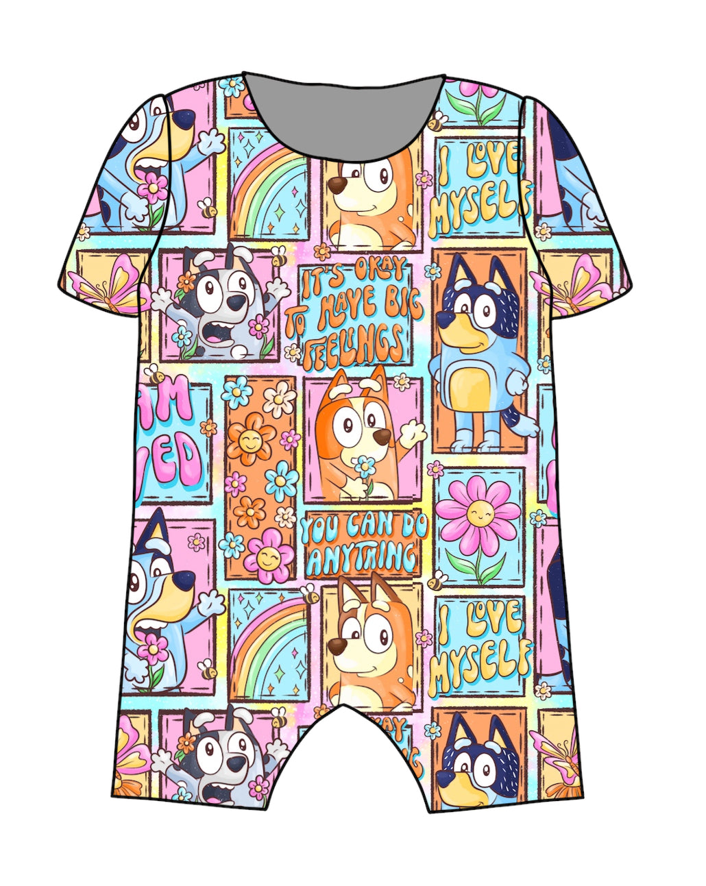 Mental Health affirmations blue dog