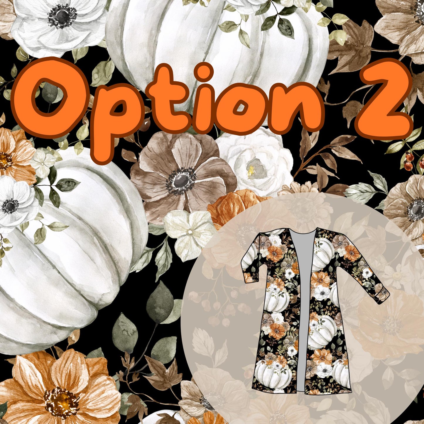 Fall floral pumpkins (multiple options)