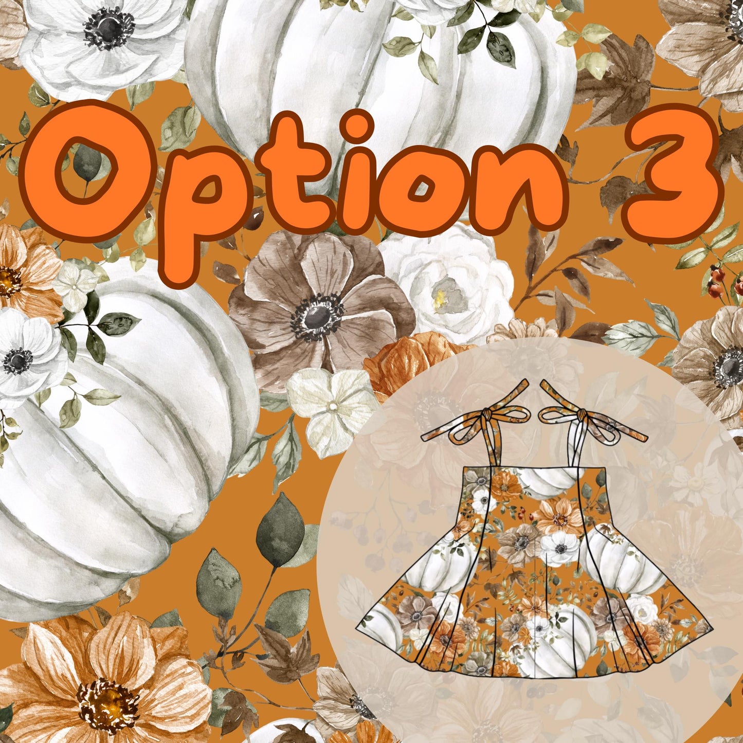 Fall floral pumpkins (multiple options)