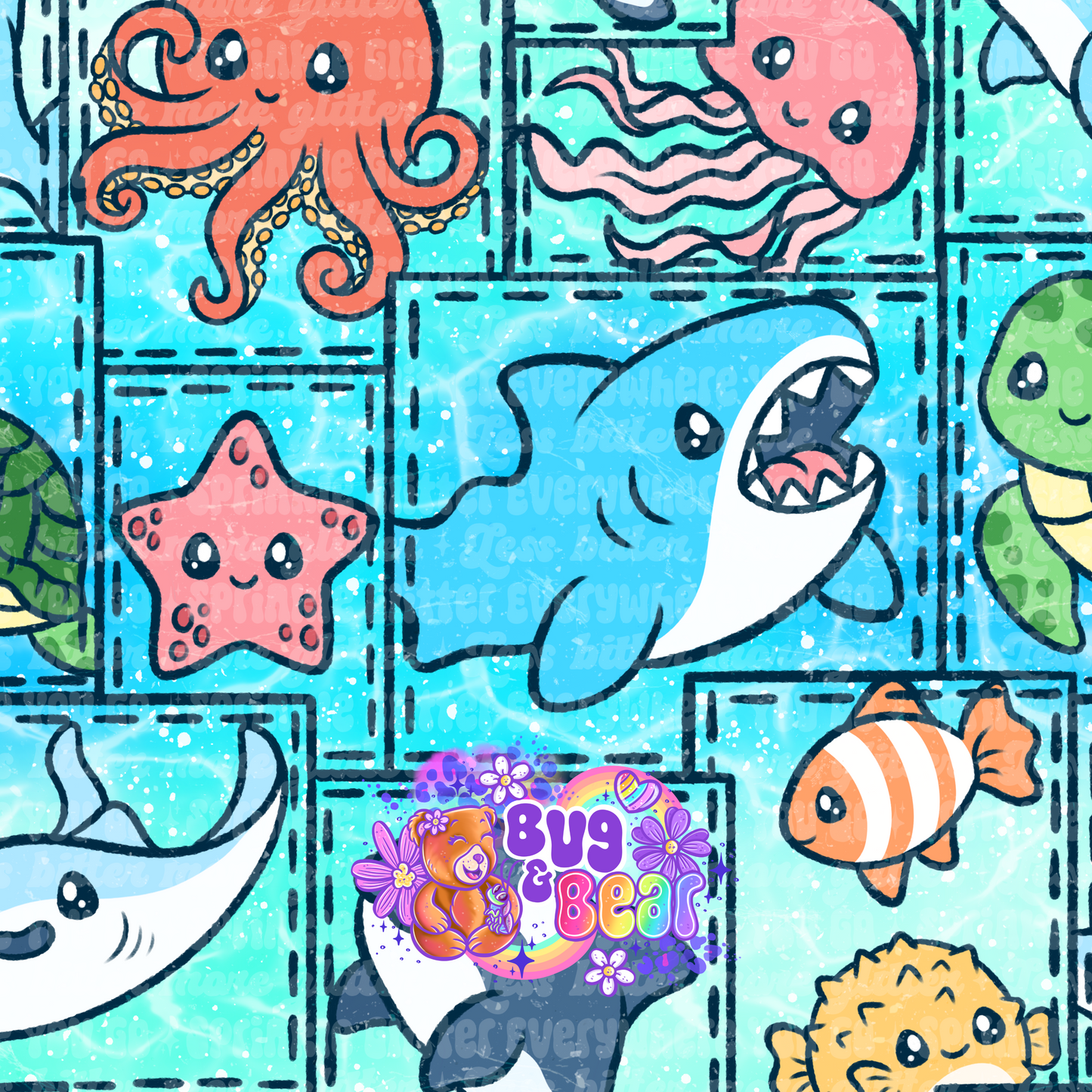 Sea animals, choose color