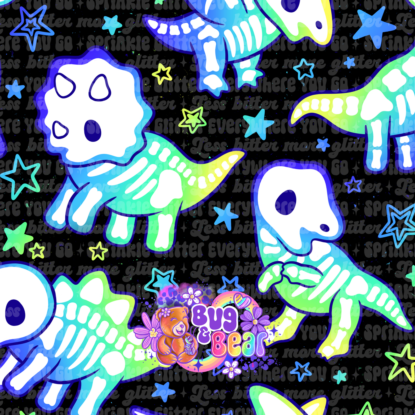 Dino bones, choose color