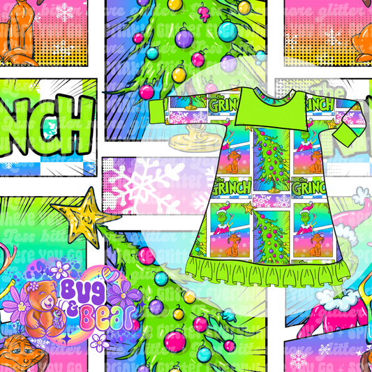 Neon green Christmas