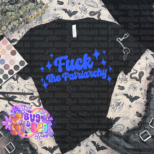 F the patriarchy tee (blue)