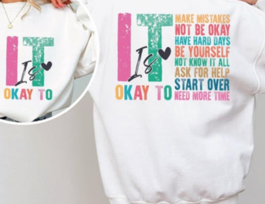 It is okay, front and back