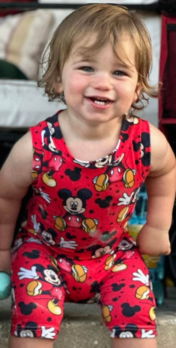 Swim tank romper