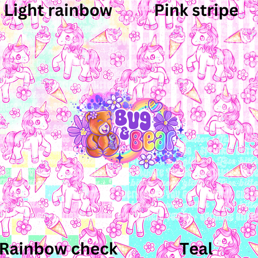 Unicorn ice cream (pick color)