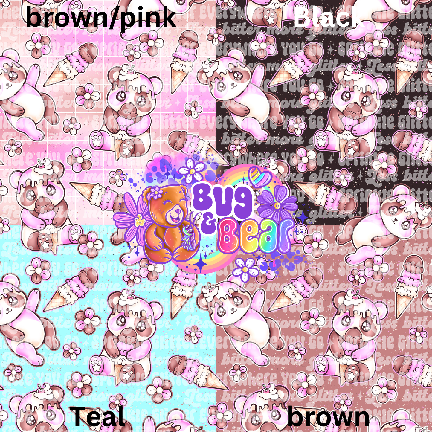 Panda ice cream (pick color)