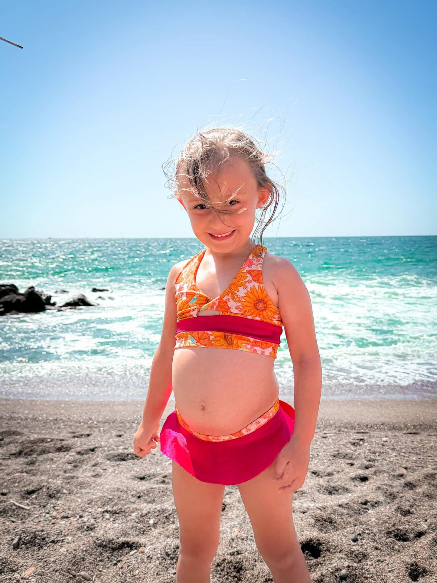 Swim twist top