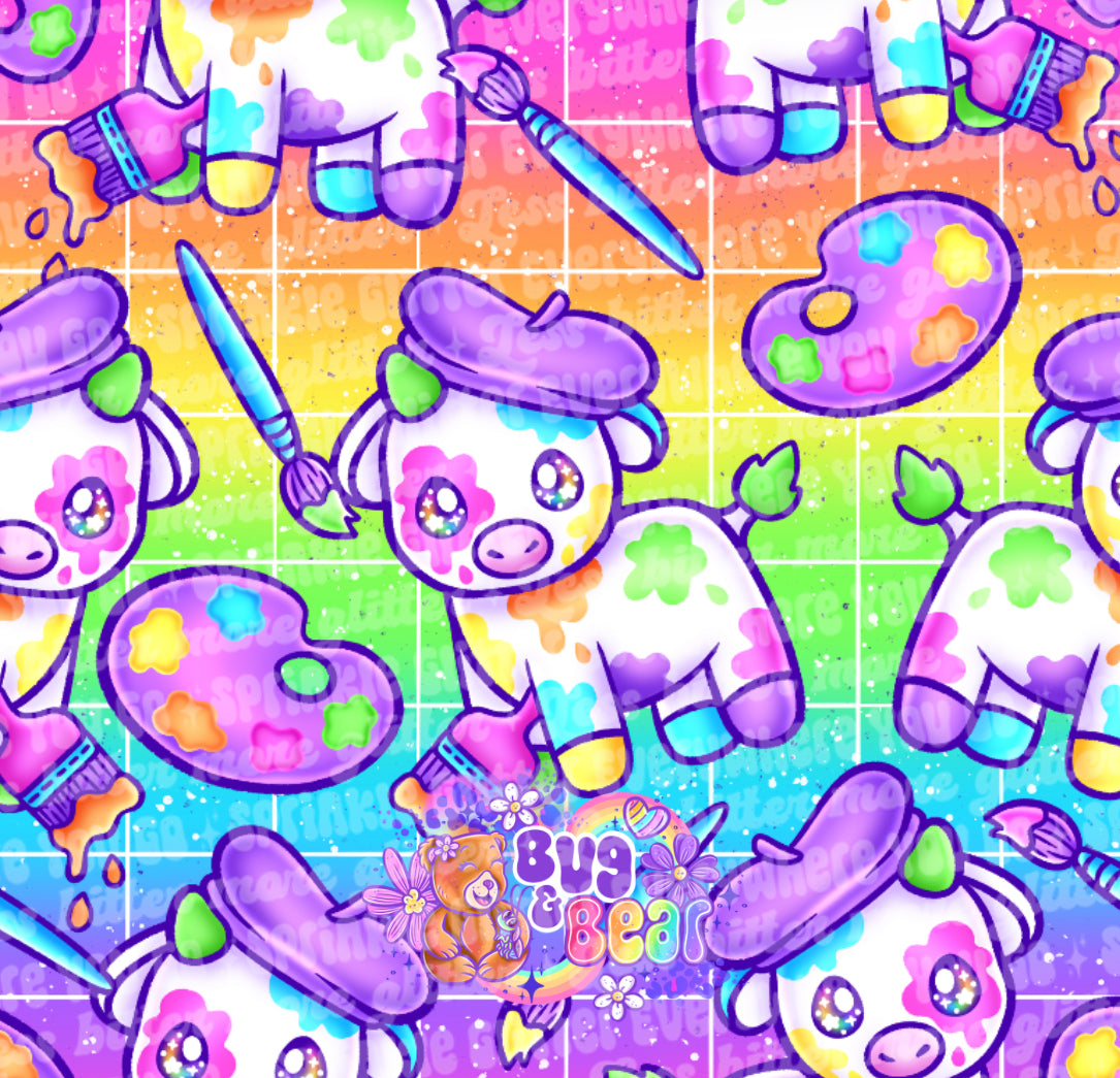 Artsy cows (pick color)