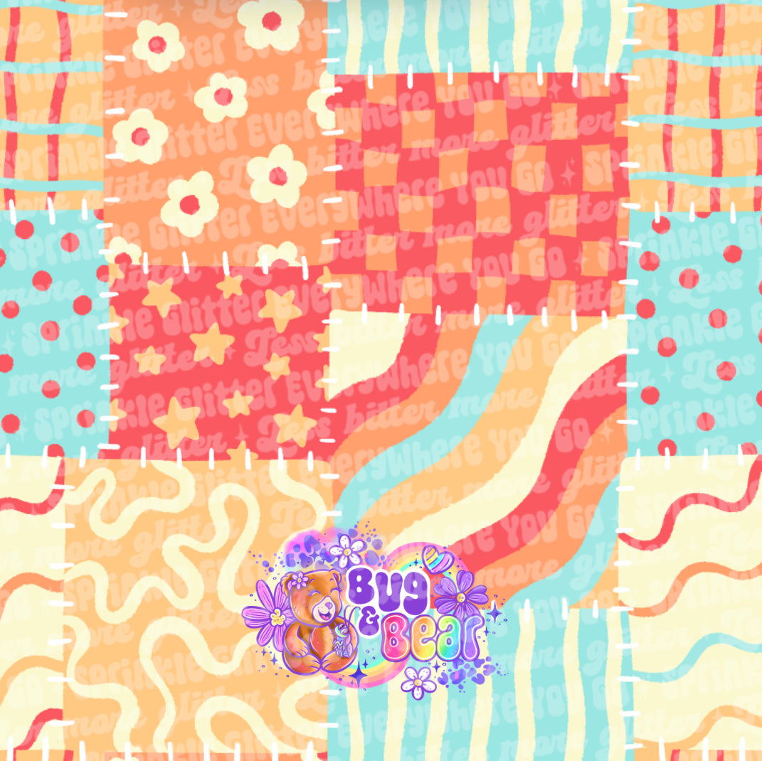 Quilted pattern (pick color)