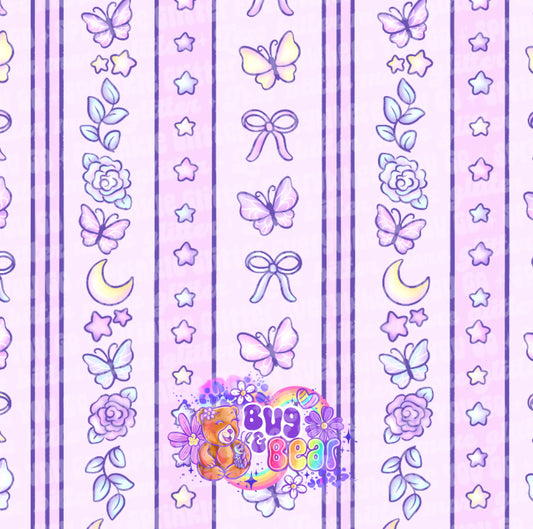 Dainty flower stripes, choose color