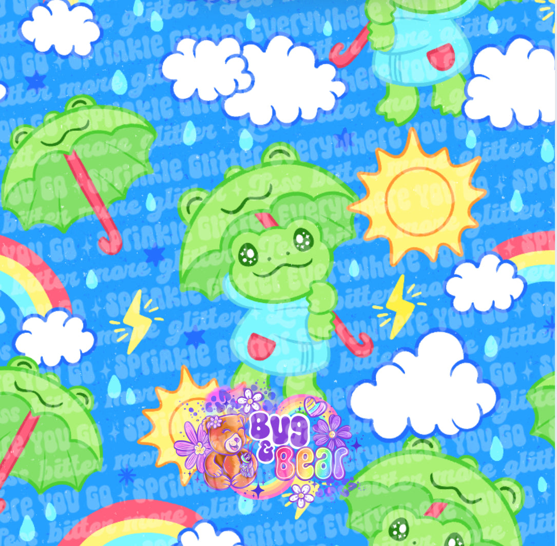 Rainy frogs (pick color)