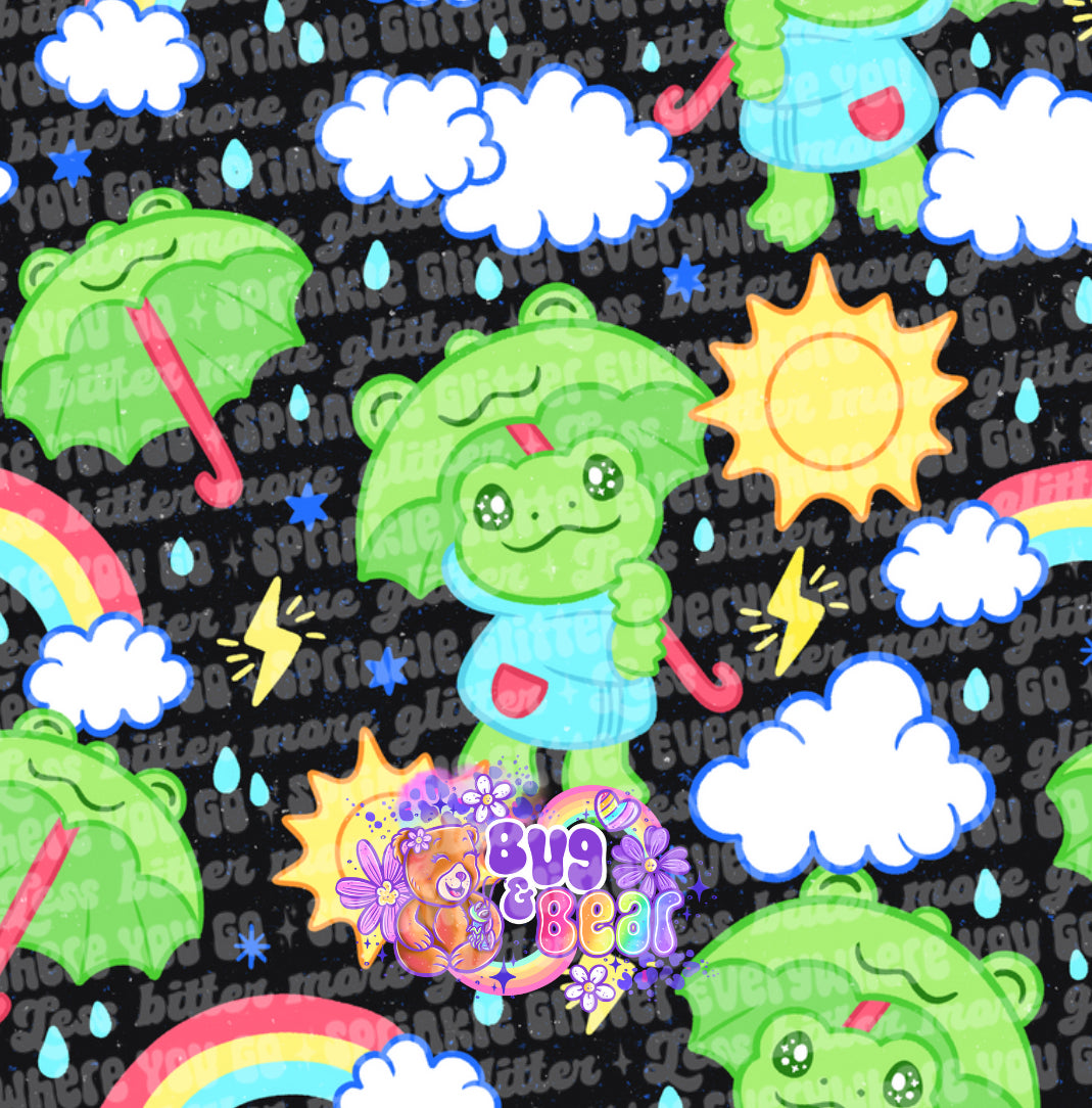 Rainy frogs (pick color)