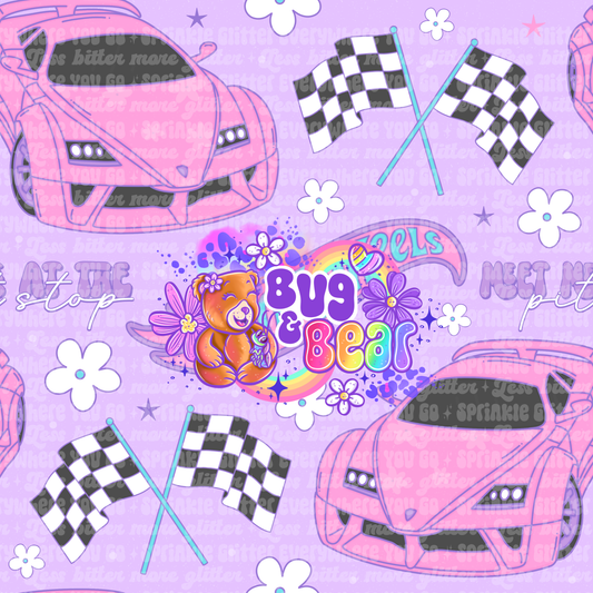 Pink hot car