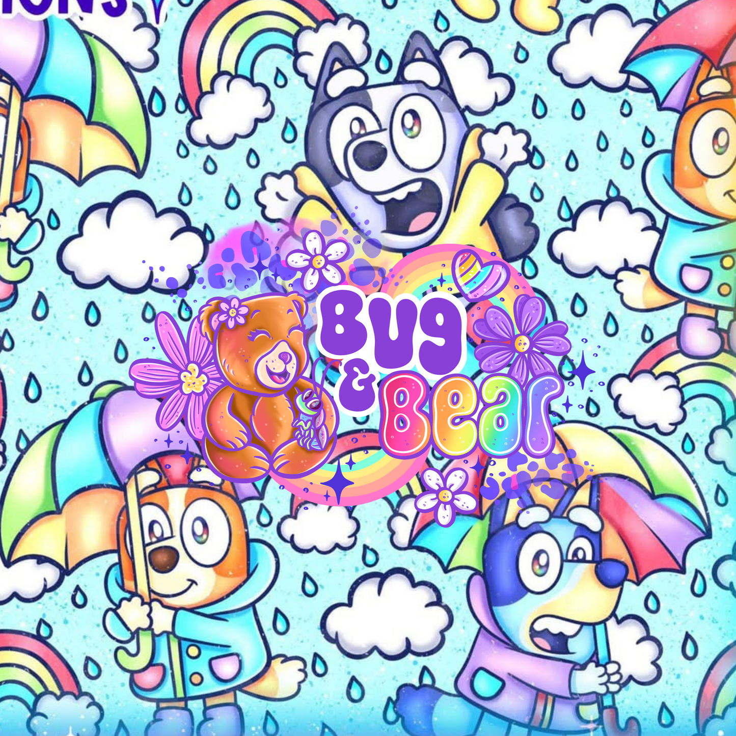 Blue dog rain
