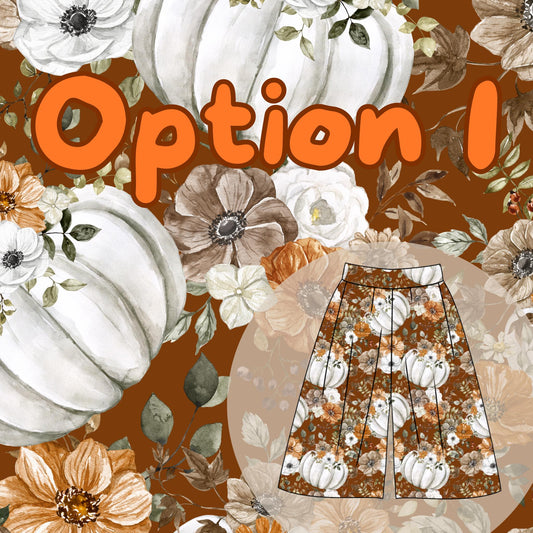 Fall floral pumpkins (multiple options)
